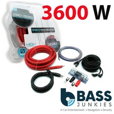 Pro Zero 3600 Watt 0 AWG Gauge Car Amp Amplifier Wiring Kit & 300 Amp ANL Fuse