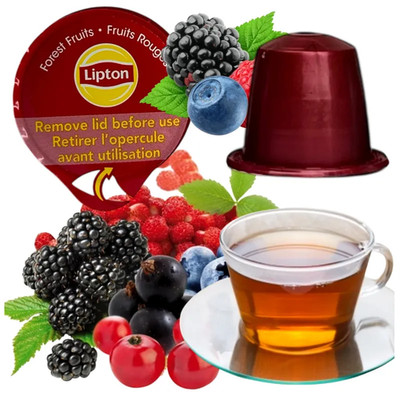NESPRESSO compatible pods: LIPTON Tea Forest Fruit Flavor -10pc-SHIPS FREE