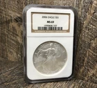 2006 American Silver Eagle $1 1 Oz Fine Silver Coin NGC MS69 Fast Ship!