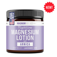 Magnesium Lotion with Arnica for Muscle Relief and Relaxation Before Bed....