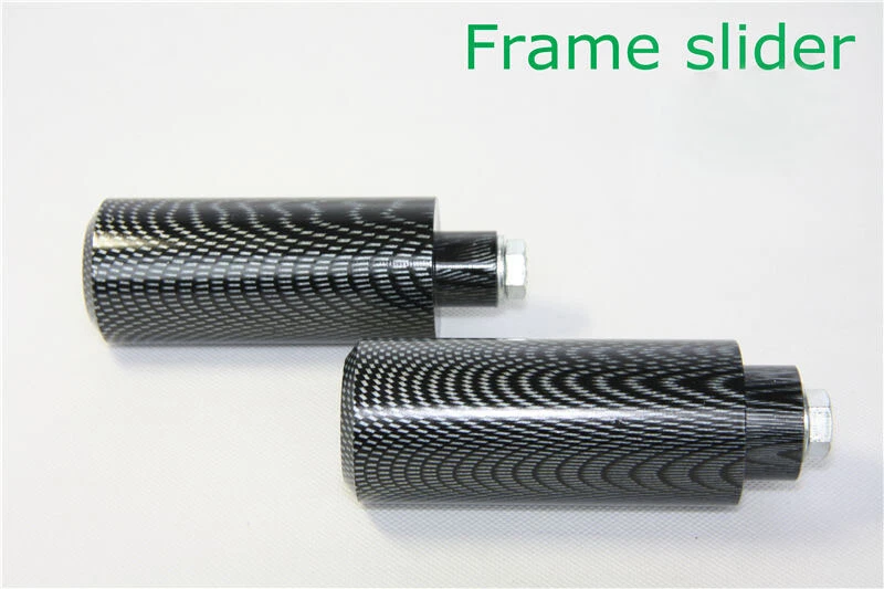 Protector de choque deslizante de cuadro extendido de carbono para Honda CBR600 F4 F4i 1996-2006 Foto 3 de 4