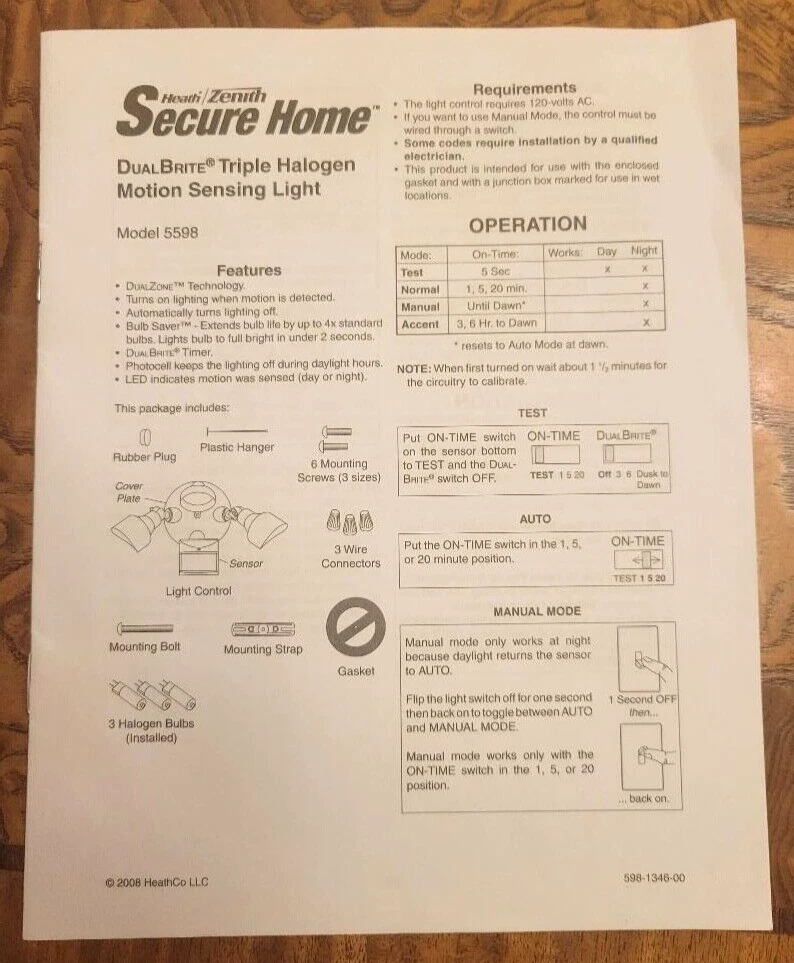 Heath Zenith Motion Sensor Light Wont Turn On Shelly Lighting