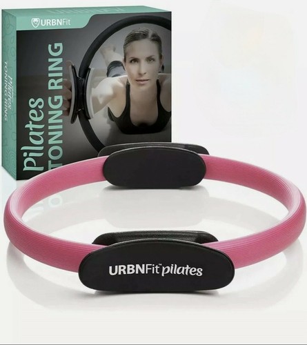URBNFit Pilates Ring Fitness Circle Weight Loss Body Toning And Exercise (Pink)
