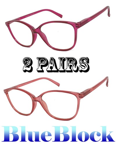 Blue Light Blocking Anti Reflective Reader Reading Glasses Retro Cat Eye Frame - Picture 10 of 14