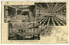 Postcard Hanover, Herrenhausen, restaurant Schlossgarten, halls 1911