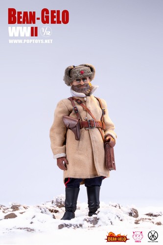 POPTOYS Bean-Gelo WWII Soviet Red Army Captain Bezov 1/12 Action Figure Deluxe - Picture 4 of 7