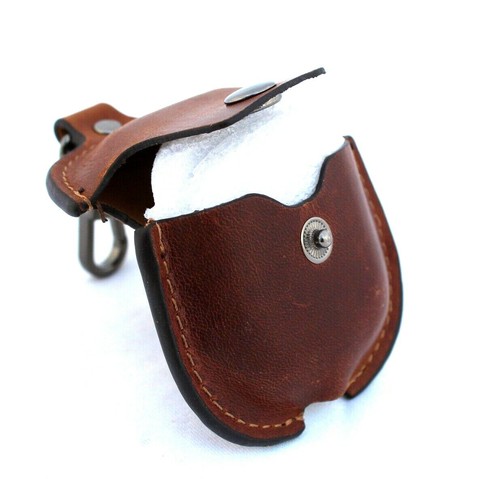 Funda de cuero genuino para Apple Airpods 2 funda de cuero para cubierta hecha a mano 1 suave - Imagen 7 de 12