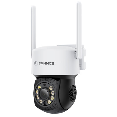 SANNCE 5MP 3K WLAN Überwachungskamera 2-Wege-Audio Pan&Tilt Cam Farbnachtsicht