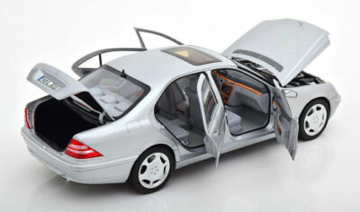 NOREV 1998 Mercedes Benz S600 V12 W220 Silver Metallic 1:18*New