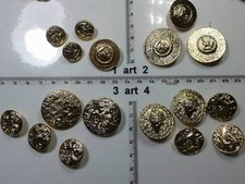 1 lotto bottoni gioiello strass smalti bagno oro buttons boutons vintage g6
