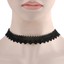 Gotico-preto-de-renda-Gargantilha-Retro-laco-Joias-Colar-Coleira-Pingente-De-Flor miniatura 46