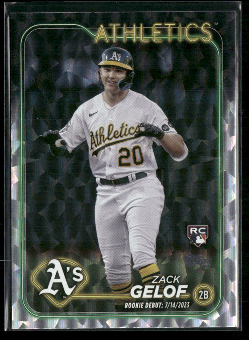 2024 Topps Update #USC40 Zack Gelof Rookie Debut Silver Foilboard RC - Athletics