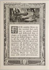 1920 Print Ad Commercial Drop Forging Plant Billings & Spencer Hartford,CT