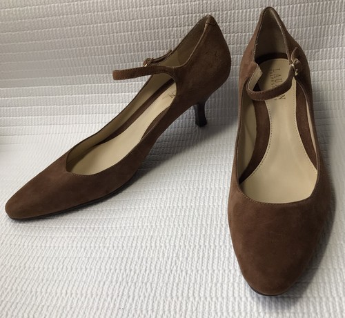 Lauren Ralph Lauren Womens Brown Suede 
