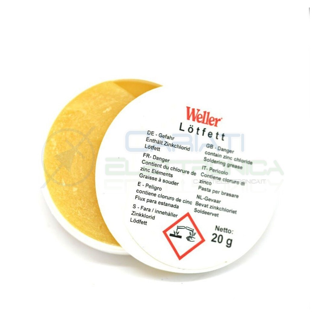 Weller Pasta saldante salda 20g per saldatura punte saldatore stagno