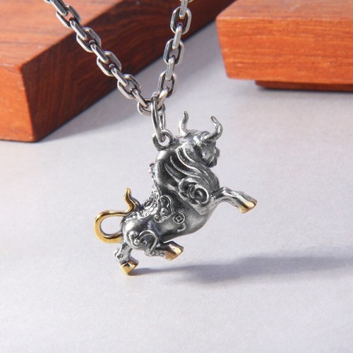 A27 Anhänger Stier Sterling Silber 925 - Bild 2 von 7