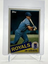 1985 Topps Traded Jim Sundberg Baseball Card #114T NM-MT FREE SHIPPING