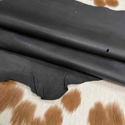 Avetco Economy Goatskin Nappa Soft Leather Hide Black 2 oz Thickness