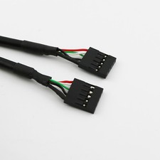 Internal 5-Pin USB IDC Motherboard Header Female to Female Extension Cable 3ft