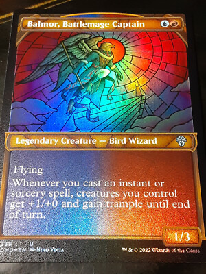 Balmor Battlemage Captain TEXTURED FOIL ,Dominaria United, NM,MTG