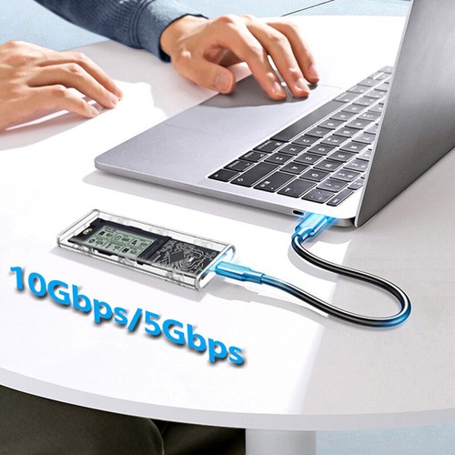 10Gbps M.2 NVME/NGFF Type-C SSD Adapter With LED Intelligent Digital Health - Afbeelding 8 van 16