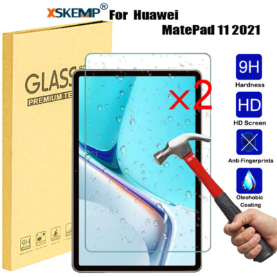 2PCS Huawei MatePad 11 2021 Tempered Glass Screen Protector Guard Cover Shield