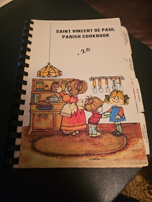 Vtg Vienna Ohio Cookbook Saint Vincent De Paul Parish 1984