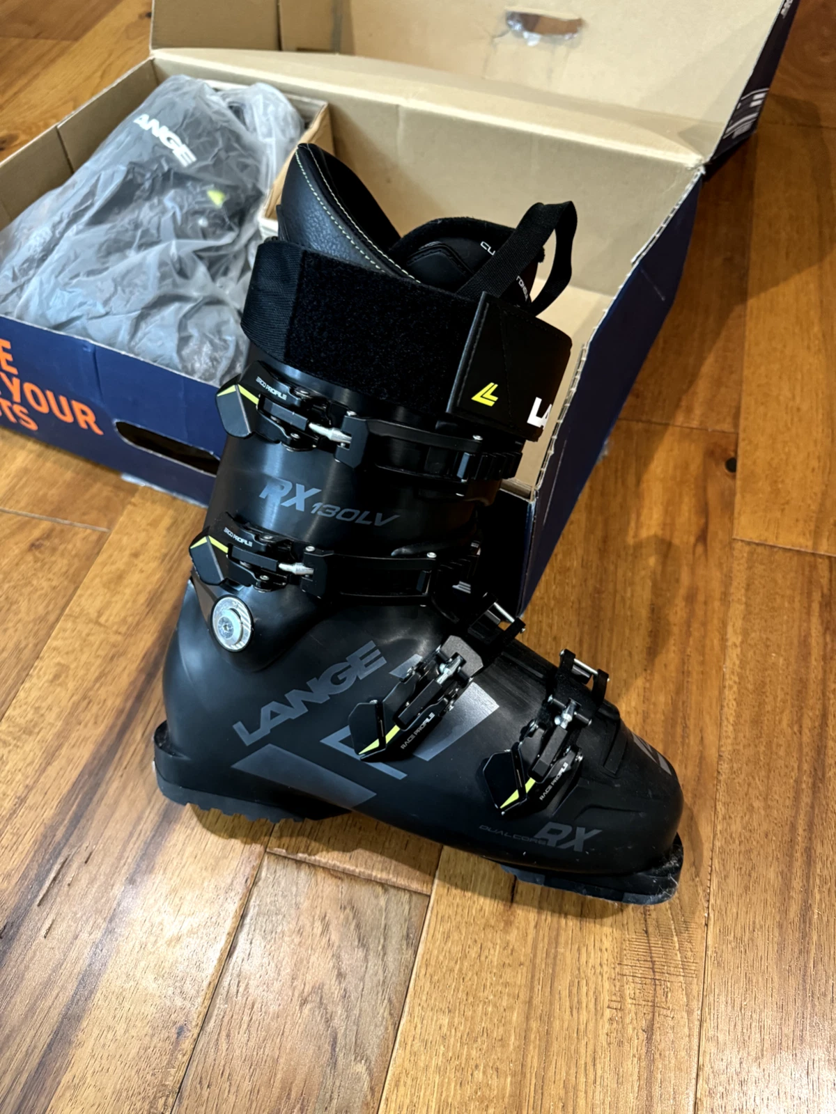 Bottes de ski longues RX130 LV Noir/Métal