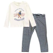 Tucker Tate Baby Graphic Tee Pant Set Ivory Egret Kangaroo Freestyle 3M NWT