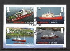 M26248 Tristan da Cunha 2012 SG1054/7 QEII: Voyage. FU, Cat £12
