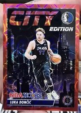 2023-24 NBA Hoops Premium Stock Scope Luka Doncic CITY EDITION RED /88 - MAVS 