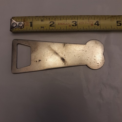 Vintage Ballantine & Sons Ale Beer Bottle Opener Flat Silver Tone Metal Newark - Picture 3 of 3