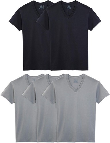Fruit of the Loom Men's V-Neck T-Shirt Multipack | eBay