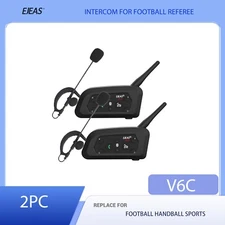 EJEAS V6C Referee Bluetooth Intercom Handball Sports Armband Earpiece Headset 2X