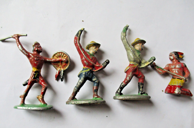 LOT DE FIGURINES cowboys, indiens, soldats en plastique EUR 4,75 - FR