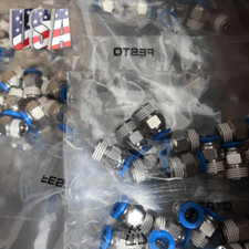 10PCS New Festo QS-1/4-8 153005 Straight Union Fitting