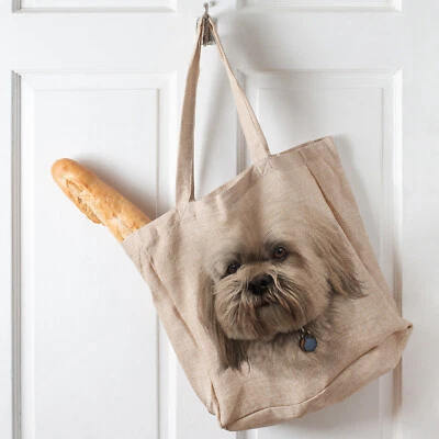 KRAFTYGIFTS Lhasa Apso Shopping Bag Dog Ladies Reusable Tote Shopper Cute Handbag Gift KDT25