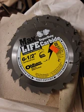 oldham max life super carbide 6 1/2 x 18 tooth saw blade