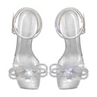 Women's Glitter Rhinestones Sandals Crystal Bowknot Strappy Summer Shoes US10 — photo 3