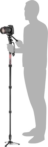 Manfrotto Element MII Video Kit Aluminium Fluid Monopod with Video Head, Slim an - Picture 9 of 9