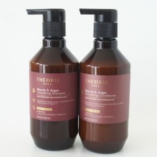 THEORIE Sage Marula  Argan Smoothing Shampoo Conditioner Set, 13.5oz/400ml Each