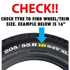 4x Silver/Black 15" Inch Deep Dish Van Wheel Trims Hub Caps For Vauxhall Combo