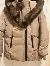 Adali Down Coat With Shearling /trimmed Mackage Collar