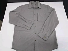 Swiss Tech Mens Long Sleeve Shirt Grey Size Lsrge (42-44) #5392