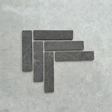 Black Clay Brick Slips Wall Tiles - 3 SQM