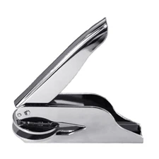 Durable Book Embosser Library Embossing Stamp Stainless Steel for DIY Seal Paper