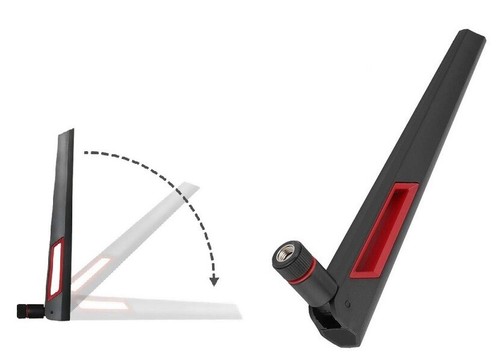 WiFi Antenna 2.4G/5G/10dBi/RP-SMA/20cm/TPEE/Read&Black e.g. Asus Router RT-AC88U - Bild 2 von 8