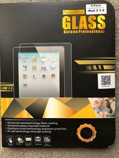 2pack Glass Film Protectors, Ipad 2,3 and 4