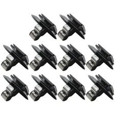 Set of 10 Panel Mounting Clips Fits for Opel Renault Peugeot  Vauxhall Black