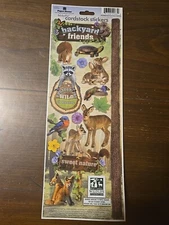 Paper House BACKYARD FRIENDS Cardstock Scrapbooking Stickers Squirrel Bunny Deer